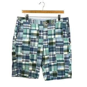 L.L.Bean Favorite Fit‎ Patchwork Plaid Shorts Men's Casual 34 Waist